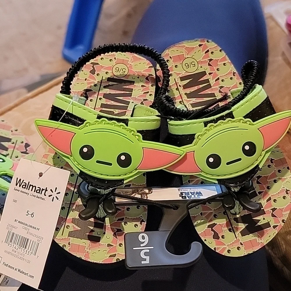 Star Wars The Mandalorian Toddler Boys Flip Flops
